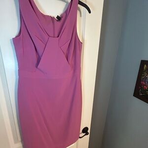 Ann Taylor Pink Asymmetrical Halter Sheath Mini Dress